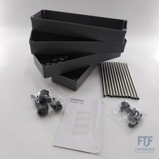 SONGMICS Rollwagen, Küchenwagen mit 4 Ebenen, Küchenregal, Nischenregal, mit 6 H