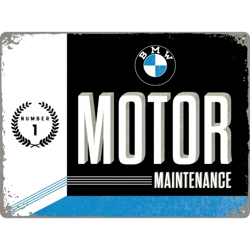Blechschild bmw motor 30x40 - 30x40, cm