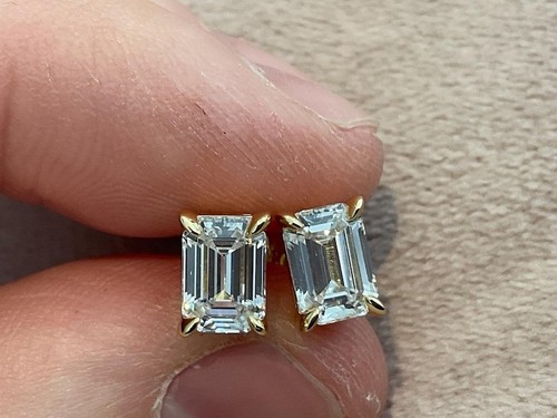 Smaragdschliff karat diamant - 2,