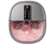 RENPHO Fussbad mit Massagefunktion mit Wärme, Luftblasen, Rotlicht und