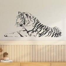 Wandtattoo Tiger liegend 2 Aufkleber Afrika