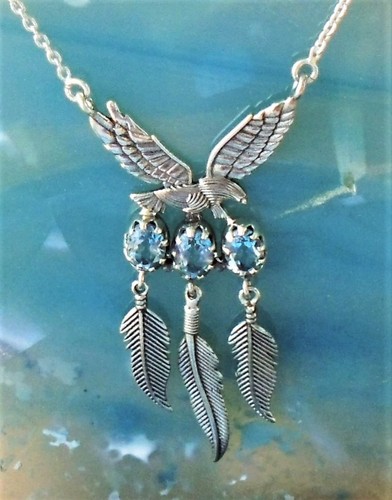 Collier kette adler trägt - kx,