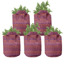 Abstrakt 5er Set Stofftöpfe