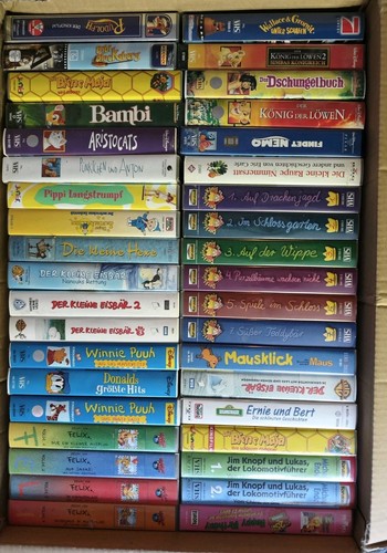Großes vhs kassetten - kassetten, konvolut
