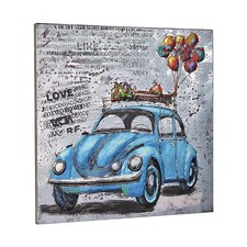 Wandbild metallbild relief - wandbild,