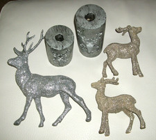 Drei Hirsch Deko Figuren und 2