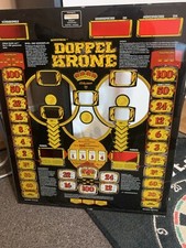 Glasscheibe Spielautomat Doppel Krone