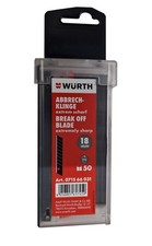 Würth Abbrechklingen für Cutter-Messer extrem scharf | 18*110mm | 50 Stück