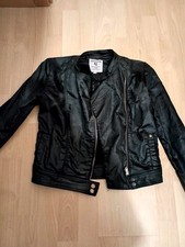 Garcia Jeans Jacke Biker Jacke Herbst Übergang LederImitat schwarz Gr.164/170