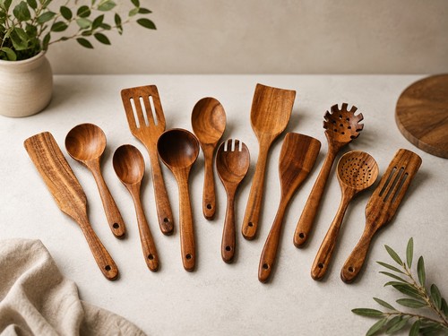 Holz kochlöffel set - kochlöffel,