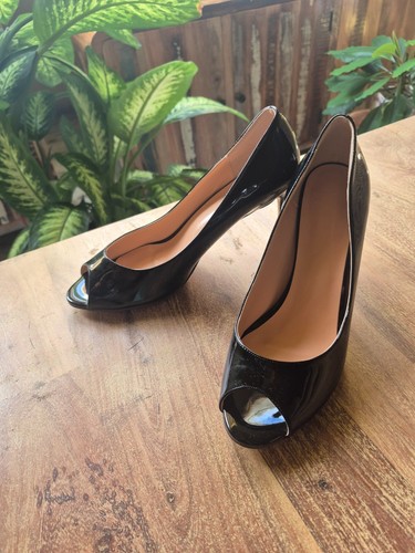 Pumps lack schwarz vorne offen - pumps,