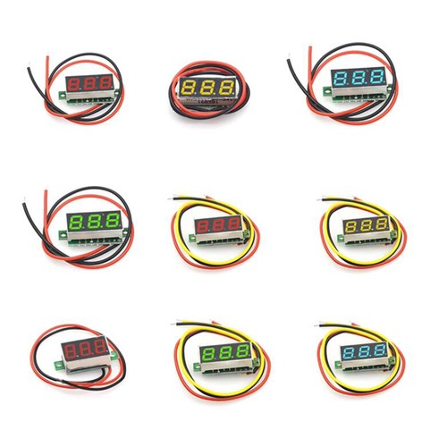 Led voltmeter mini einbau - led,