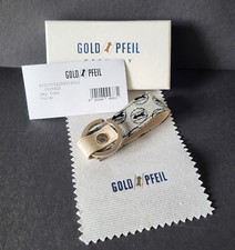 ** GOLDPFEIL Schlüsselanhänger * beige silber *Originalverpackung + Zertifikat *