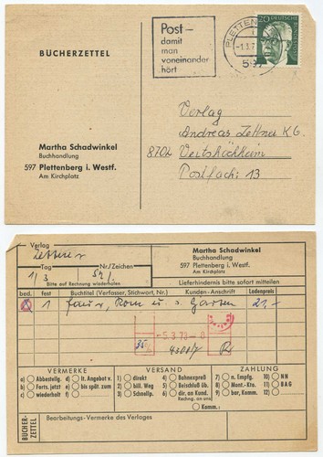 33423 werbestempel post - werbestempel:,