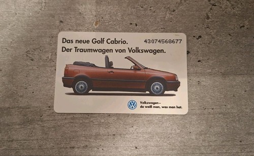Telefonkarte golf cabrio - golf,