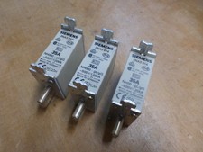 3 Stück Siemens NH Sicherung 3NA3 814 NH00 500V 35A