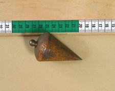 Altes Senklot Maurerlot Ø 45 mm mit Messingschraube