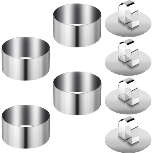 Dessertringe edelstahl 8cm set - dessertringe,