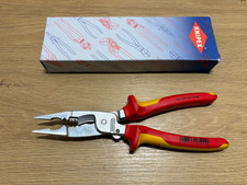 KNIPEX 1396200 - Elektro-Installationszange VDE mit Öffnungsfeder - 200 mm