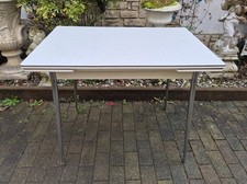 Tisch vintage 50er Beistelltisch ausziehbar Resopal