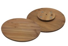 Bambus holz drehteller ø32cm - holz,