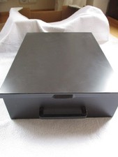 Blechkasten von Schließfach einer ehemaligen Bank, 34 x 26 x 9 cm