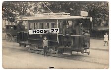 Foto Strassenbahn Erfurt Wagen "17" Brühlerwall Schaffnerin 1916 AK TOP