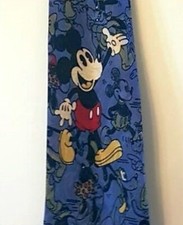 DISNEY Krawatte Motiv MICKY MOUSE Schlips zartblau diverse Figuren Binder