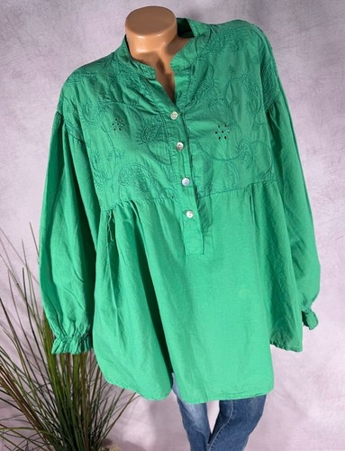 Leichte alinie bluse - leichte, stickerei