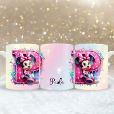 Tasse Minnie Maus Buchstabe mit Name personalisierbar, Geschenke, Kaffeebecher