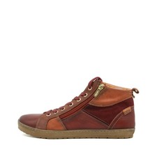 Pikolinos Damen W8H-8943 Sneaker Cognac Rot Leder High-Top Casual High EU 38