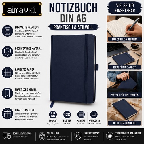 Notizbuch din 128 - notizbuch,