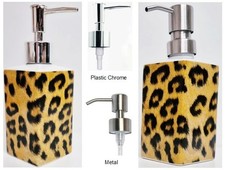 Leopard braun seifenspender - braun,