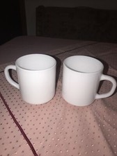 2 Stück Arcopal Arc France Kaffeetasse mit Henkel, Humpen, Opalglas, Becher