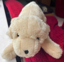 Plüschtier Stofftier Hund hell-beige weich liegend süß Labrador L44cm H22cm