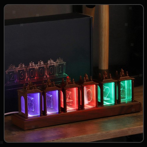 Imitierte nixie röhrenuhr - imitierte, nixie-röhrenuhr