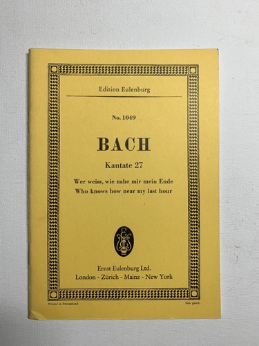 Noten bach kantate - noten., bach.