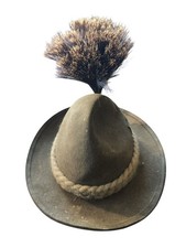 Gamsbart IMITAT 25cm  Trachtenhut mit Hutanstecker Hut Schmuck Jagd Trachten 