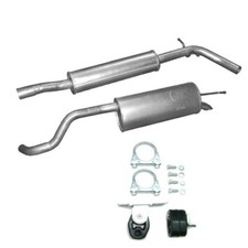 Komplette Auspuff + Anbausatz