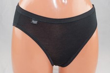Sloggi Damen Slip aus Baumwolle/Modal * Pure Nature Tai * Gr. 36 * Schwarz * NEU