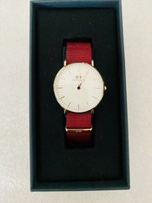 Daniel Wellington Unisex ,klassische Rosegold/Weiss Uhr Classic Roselyn 36mm