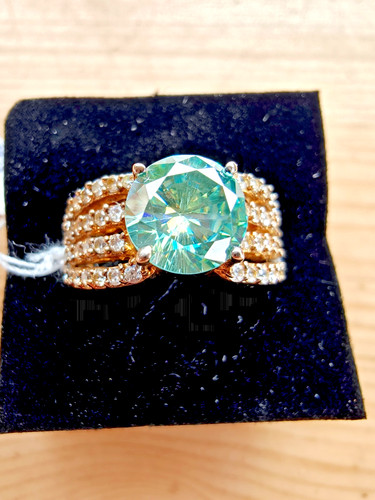 Ring mit moissanit diamant - moissanit,