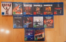 ROCKY Bluray Box, Rambo First Blood, Terminator, Road House etc. Bluray Sammlung