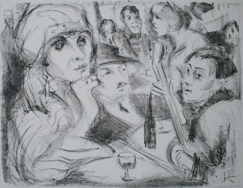 56x43cm orig lithographie - 56x43cm, orig.