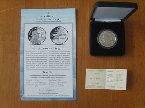 Gedenkmünze marcel dassault - marcel,