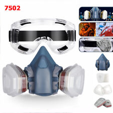 7502 Staubmaske Lackiermaske Atemschutz Halbmaske Gasmaske Mit Wechselfiltern DE