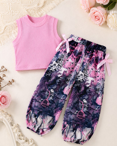 Cooles mädchen sommer - mädchen, sommer-set