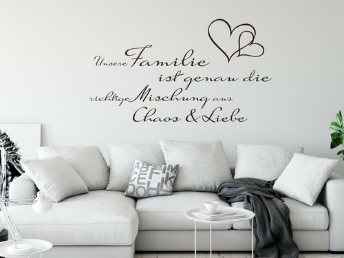 Wandtattoo familie ist spruch - familie,