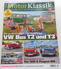 Motor Klassik 10/2018 : Titel Die große Freiheit - ab 15.000 Euro VW Bus T2