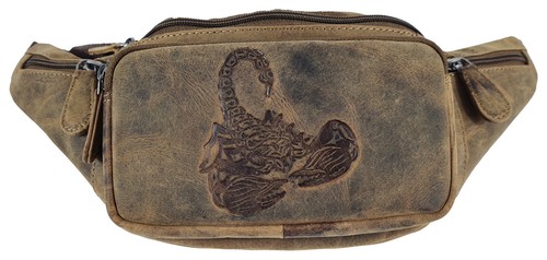 Echt leder gürteltasche - leder,